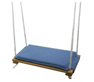 Huśtawka - ławeczka z poduszką Kolor niebieski