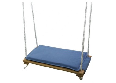 Huśtawka - ławeczka z poduszką Kolor niebieski