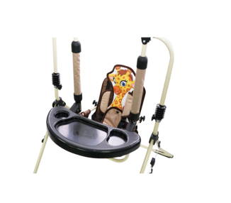 Zestaw set 4w1 Huśtawka dla dzieci + krzesełko, tacka, pałąk stabilizujący Tukan