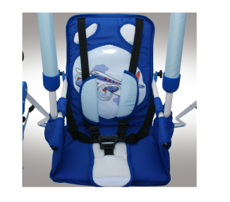 Zestaw set 4w1 Huśtawka dla dzieci + krzesełko, tacka, pałąk stabilizujący Samolot