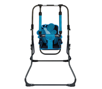 Zestaw set 4w1 Huśtawka dla dzieci + krzesełko, tacka, pałąk stabilizujący Motylek