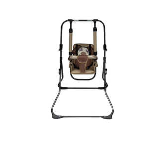Zestaw set 4w1 Huśtawka dla dzieci + krzesełko, tacka, pałąk stabilizujący Piesek