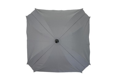 Parasolka do wózka kwadratowa Skyline z filtrem UV 70 cm szara