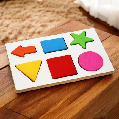 Puzzle Układanka Montessori drewniana - figury i kształty