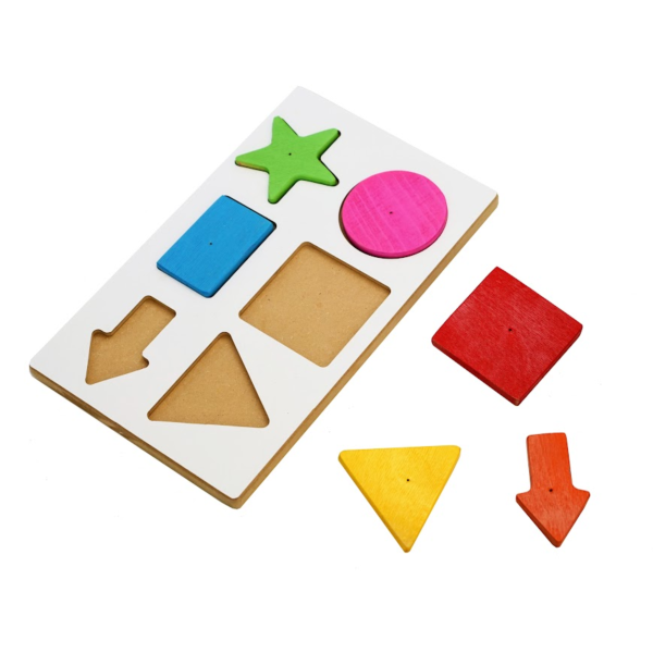 Puzzle Układanka Montessori drewniana - figury i kształty