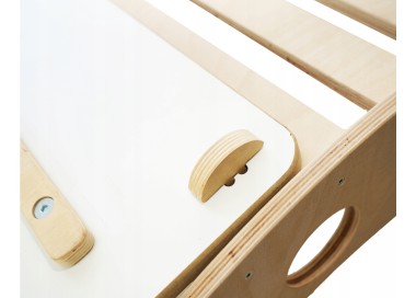 Bujak Drewniany mod. B 4w1 XL Montessori zjeżdżalnia ściana deska balansująca